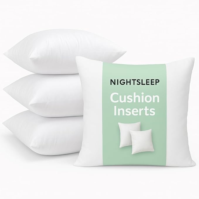 Pack of 4 Extra Deep Filed 18x18 Inches Cushion Pads Inserts Fillers Scatters