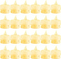 Battery Tea Lights Candles, 24 Pack 100+ Hours Realistic & Bright Electric Fake Battery Operated Flameless LED Candle Lights for Halloween Christmas Wedding Festival in Warm Yellow