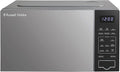 Russell Hobbs Touch Control Digital Solo Microwave 20L 800W in Silver with 10 Power Levels, 6 Auto Cook Menus, Defrost Control, Clock & Timer RHMT2005S