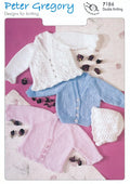 Baby Double Knitting Pattern - PG 7186 Cardigans and Bonnet. [Baby Product]