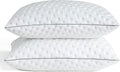 BedStory Pillows Pack of 2 - Shredded Memory Foam Pillow for Neck and Shoulder Pain Relief, Hypoallergenic and Cooling Bed Pillow - 50x75 cm, 1 Pair