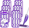 Reusable Mop Pads Refills for Flash Powermop - Microfiber Mop Replacement Pads for Swiffer Wet Jet Spray Mop, Dry Wet Pads Refills for Swiffer Mop, Washable Spray Mop Heads for Floor Cleaning, 6 Pack