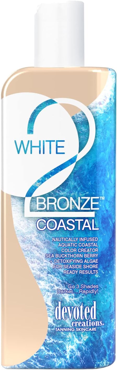 Devoted Creations White 2 Bronze Coastal Blue Hued Tan Enhancer, 251 ml (Pack of 1)