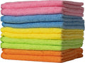 Furniture Clinic Pack of 10 Microfibre Cloths – Lint Free - Multi-Coloured Cleaning Cloths - Reusable and Washable
