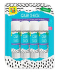 Glue Sticks contains 4 sticks of 15g that are perfect for bonding paper and cardboard. Kids friendly safe and non toxic Art and craft supply Each stick of glue is saf"