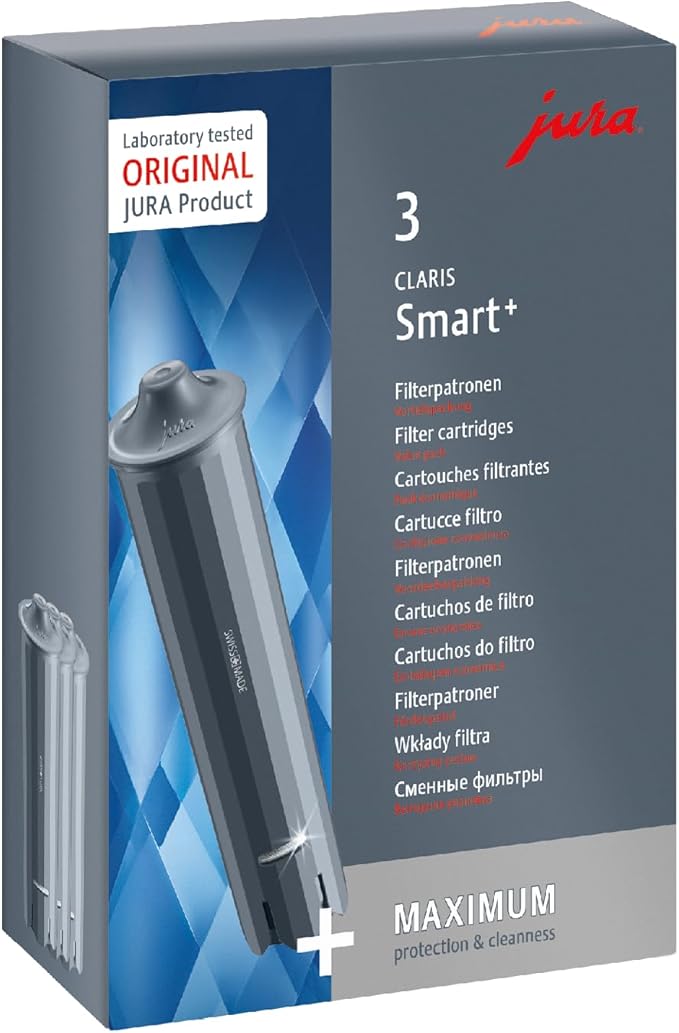 JURA 24233 Claris Smart+ Filter Cartridge Set of 3, Gray