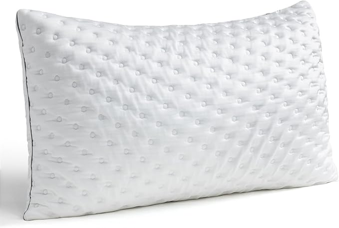BedStory Pillows - Shredded Memory Foam Pillow for Neck and Shoulder Pain Relief, Hypoallergenic and Cooling Bed Pillow - 50x75 cm