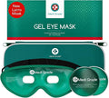 Medi Grade Cooling Eye Mask for Puffy Eyes with Cold Pads and Insulated Thermo-Bag - Ice Cold Gel Eye Mask for Morning/Night Skincare Routine and Reducing Dark Circles - Soft Cooling