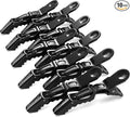 FRAMAR Black Crocodile Clips Hair – Sectioning Hair Clips For Styling, Hairdressing Clips, Black Hair Clip, Hairclips, Strong Grip Without Slipping – 4 Pack