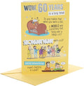 UK Greetings 60th Birthday Card for Him/Friend - Humorous Design, Multi, 149mm x 229mm