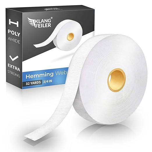 Hemming Tape 30 Metres I Extra Strong I Ironing Tape for Ironing I Ironing Adhesive Curtains Hardine Better Than Sewing Hemmed Fleece
