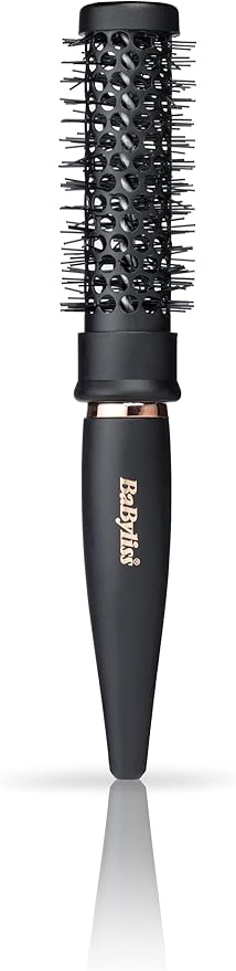 BaByliss Mini Thermal Round Hair Brush, Round Brush for Blow Drying, Black