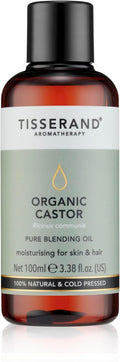 Tisserand - Organic Castor Oil - 100% Natural Pure - Moisturising Massage, Nails Skin and Hair Oil - Earthy and Grounding Aroma - Comes in Recycable Bottle - 100ml