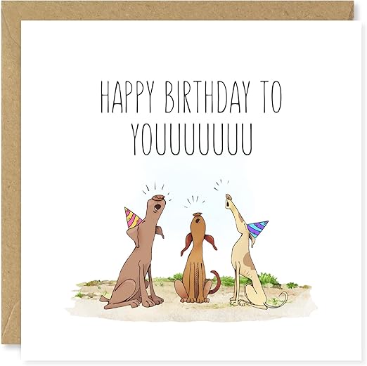 Funny Happy Birthday Dog Card For Women