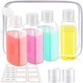 4 Pack Travel Bottles for Toiletries 100ml TSA Approved Travel Size Containers Leak Proof Shampoo and Conditioner Bottles Travel Essentials Plastic Squeeze Bottles with Flip Cap