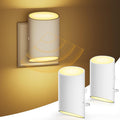 Night Light Plug in Wall with Motion Sensor and Dusk to Dawn Sensor, 7 Adjustable Brightness 100LM, Night/Off/AUTO Modes, 3000K Warm White LED Night Light for Baby, Hallways, Stairs, Bedrooms, 2 Pack[Energy Class A]