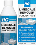 HG Limescale Remover Concentrate, Sink, Tap, Glass & Toilet Cleaner, Bathroom Descaler – 500ml