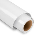White Permanent Vinyl for Cricut - 12" x 5FT White Permanent Vinyl Roll, Outdoor Self Adhesive Vinyl Roll for Decor Sticker, Party Decoration
