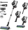 AlloyMove Cordless Vacuum Cleaner, 50Kpa/550W/70Mins Stick Vacuum Cleaners for Home, Anti-Tangle Vacuum Cleaner with Detachable Battery&Self-Standing, Lightweight Vacuum for Floor/Carpet/Pet Hair A01