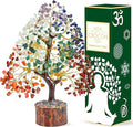 Valentines gifts for her 7 Chakra Crystal Tree Birthday Gift for Women & men Crystal Tree of Life Sister birthday gifts Home Decor Healing Crystals for Mom Positive Energy House Warming Gift Women