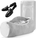 Shoe Washing Machine Bag 2 Pack, 360° Wrap-Around Cleaning Trainers Laundry Bags With Mesh Pockets 3 In 1 Clean, Reusable Sneaker Washing Bag With Shoe Trees, Hidden Zipper, Grey
