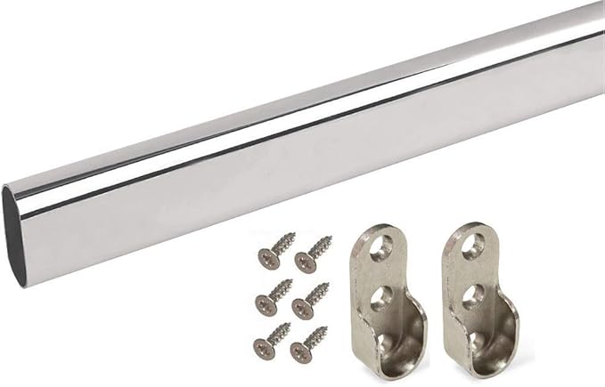 Wardrobe hanging rail set