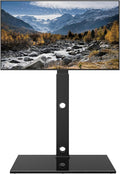 BONTEC TV Floor Stand for 30-70 Inch LED LCD OLED Flat Curved TVs, Height Adjustable Tall Swivel Standing TV Stand, Universal Freestanding Floor Standing TV Stand Base up to 40kg, Max VESA 600x400mm