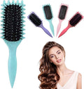 Curl Defining Brush Curly Hair Products Premium Boar Bristle Detangle Hair Brush for Perfectly Shaped and Defined Curls Detangling (Green)