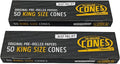 100 Smoking Papers Cones Pre-Rolled King Size 109 mm – with Roach Tip