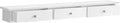 SONGMICS LWS085W01 Floating Wall Shelf with 3 Drawers, Wall Storage Unit, 80 x 15 x 10 cm, for Hallway, Living Room, Bedroom, Kitchen, High Gloss Painting, White