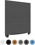 No Drill Blinds Non-woven Fabric Cut to Size Blackout Thermal Easy Fit Self Adhesive Stick On Pleated Temporary Shades Clip In Paper Blinds for Windows Patio Doors Kitchen Bathroom Bedroom