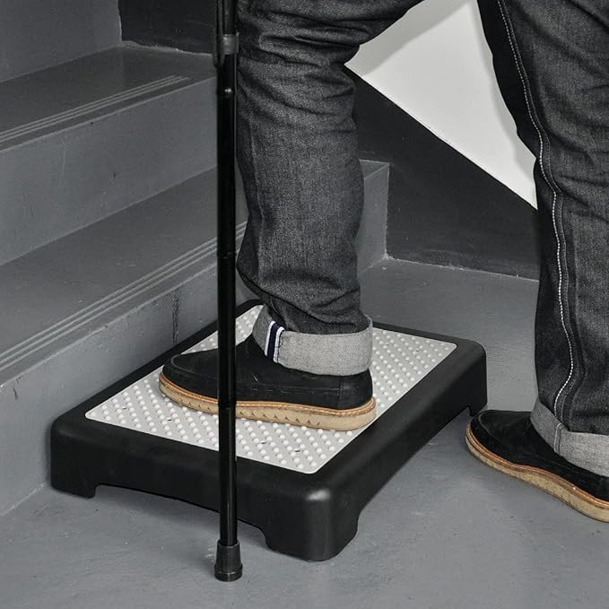 Anti Slip Outdoor Half Step Elderly Disability Mobility Aid Door Walking Outdoor Step Platform, Door Walking Stool For Outdoor - Instantly Reduces Height Of Doorsteps