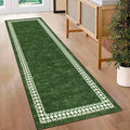 Hallway Runners Green 65x240cm Carpet Runners for Hallways Non Slip Long Runner Rugs for Hallway Kitchen Entryway Bedroom Laundry Doorway