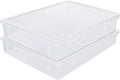 ASelected A4 Transparent Plastic Craft Storage Boxes with Lids for Art Supplies 2Pcs Clear Boxes Storage, 3.6 Litre Volume Plastic Organiser for Paper, Seed, Cards, Picture, Craft