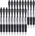 Gel Pens, 0.7mm Retractable Rollerball Pens Black ink Smooth Pens for Adult Writing Note Taking Office Supply, Pack of 20
