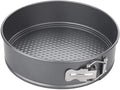 Chef Aid Non-Stick Spring Form Cake Tin, Round Cake pan with Loose Base for Easy Release, Fridge and Freezer Safe,Grey, 22.6 x 6.8 cm