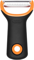 OXO Good Grips Julienne Prep Peeler – Sharp Stainless Steel Blades for Vegetables – Compact Y-Shaped Design – Non-Slip Handle – Rustproof & Dishwasher Safe – Easy Julienne Slicer