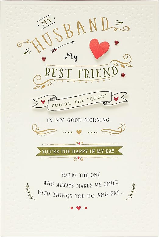 UK Greetings Valentine's Day Card for Husband - Sweet Rhyme Design