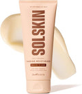 SOLSKIN Gradual Medium-Dark Tanning Moisturiser with Aloe, Hyaluronic Acid & Vitamin E, Hydrating Daily Body Lotion for Sensitive Skin, Buildable, Gradual Tan, Streak-Free, Vegan & Non-Greasy, 200 ml