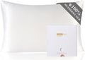 ZIMASILK 100% Mulberry Silk Pillowcase for Hair and Skin Health, Both Sides 19 Momme Premium Grade 6A Silk, Soft & Smooth, 600 Thread Count, with Hidden Zipper, 1pc (Standard 50x75 cm, White)