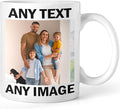 Personalised Mug Any Text & Photo - Custom Photo Mug - 11oz Tea Cup – Unique Customised Gift for Men, Women, Birthdays, Anniversaries, Fathers Mothers Day, Christmas Day - Coffee Mug with Logo Design