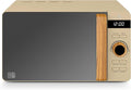 Swan SM22036LOAT Nordic Digital Microwave with 6 Power Settings, 60 Minute Timer, LED Display and Defrost Mode, 20L, 800W, Oatmeal
