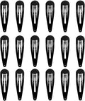 BB Cute 25pcs Black Snap Hair Clips for Little Girls - Ideal for All Hair Types