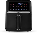 Tower T17186 Vortx Digital Air Fryer with Digital Colour Display, 11 Pre-set Cooking Options, Space Saving Design, 1500W, 5L, Black