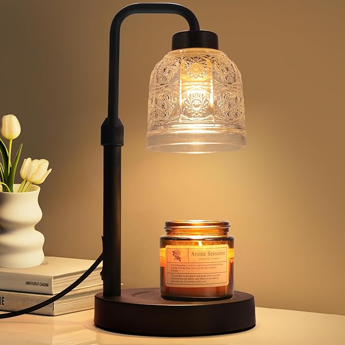 Candle Warmer Lamp with Timer Dimmable, Birthday Gifts for Women Mom, House Warming Gifts New Home Decor, Wax Melt Warmer for Jar Candles