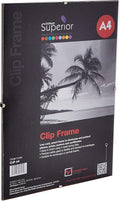 SECO A4 Frameless Clip Frame with Plexi Safety Glass
