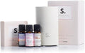The Sleepy Trio Complete Kit - Essential Oil Diffuser with Waterless Technology | Quiet White Diffuser for Relaxation, Sleep & Halo Home Aromatherapy