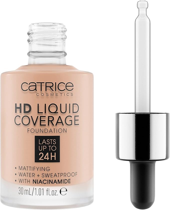 Catrice HD Liquid Coverage Foundation, longlasting, mattifying, matte (30ml)