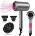 HappyGoo Hair Dryer Professional Ionic Hairdryer with 2 Speed 3 Heat Setting, Cool Shot Button, 1 Diffuser & 2 Concentrator, Hairdryers for Women & Man