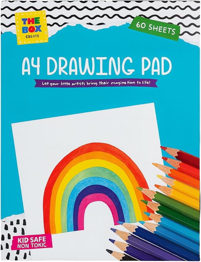 A4 Drawing Pad 60 Sheets – Multi-Purpose Sketch Book for Kids and Adults – Essential Drawing Pad for School, Home, and Creative Projects – Versatile A4 Sketchbook for Everyday Use